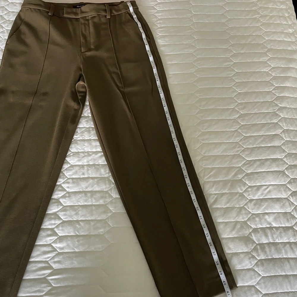 Madewell Fairbanks Pant Dark Olive Size 8​ - Picture 7 of 13